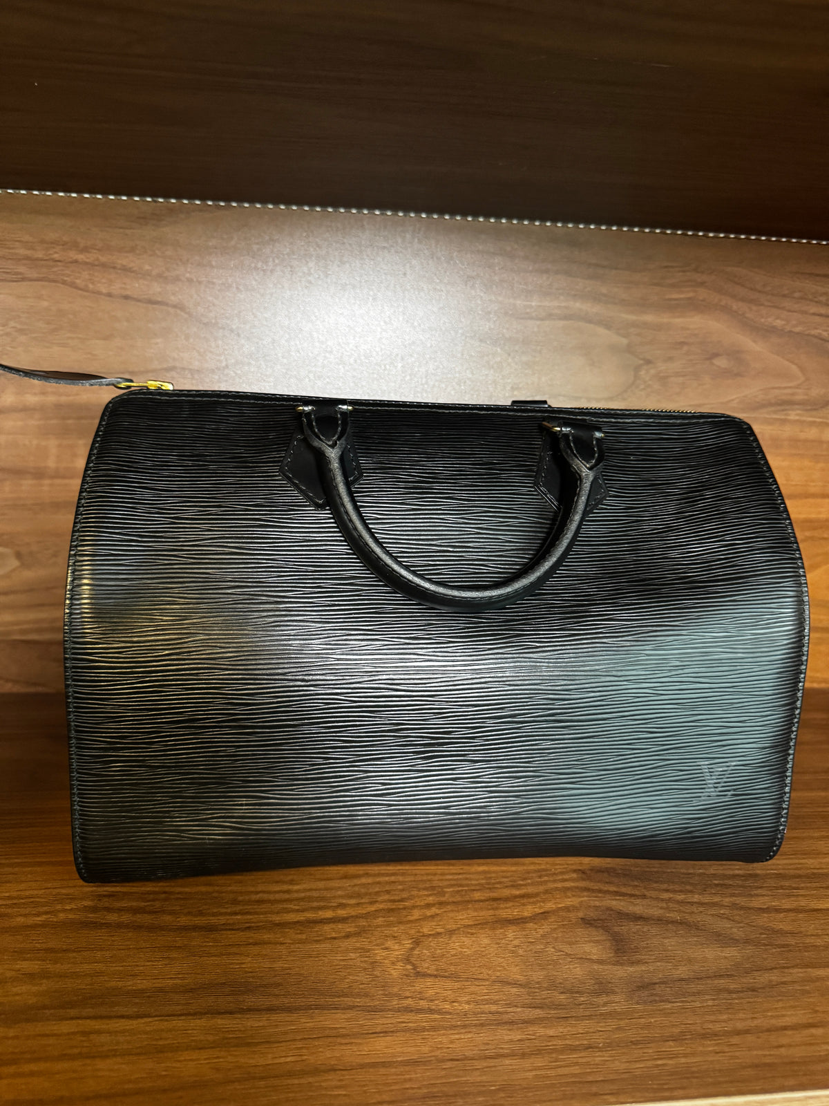 Louis Vuitton Speedy 30 Black Epi Leather Handbag