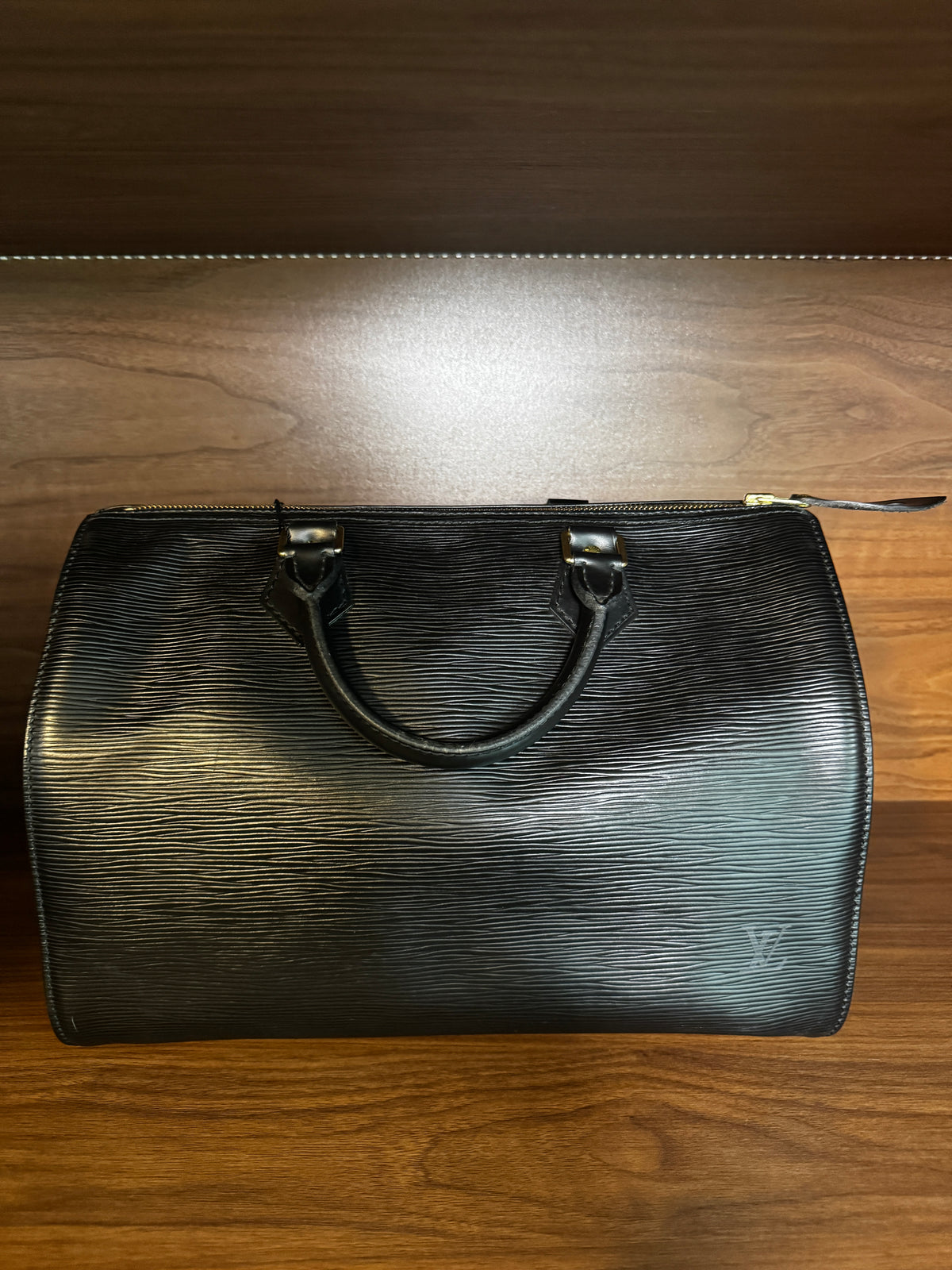 Louis Vuitton Speedy 30 Black Epi Leather Handbag