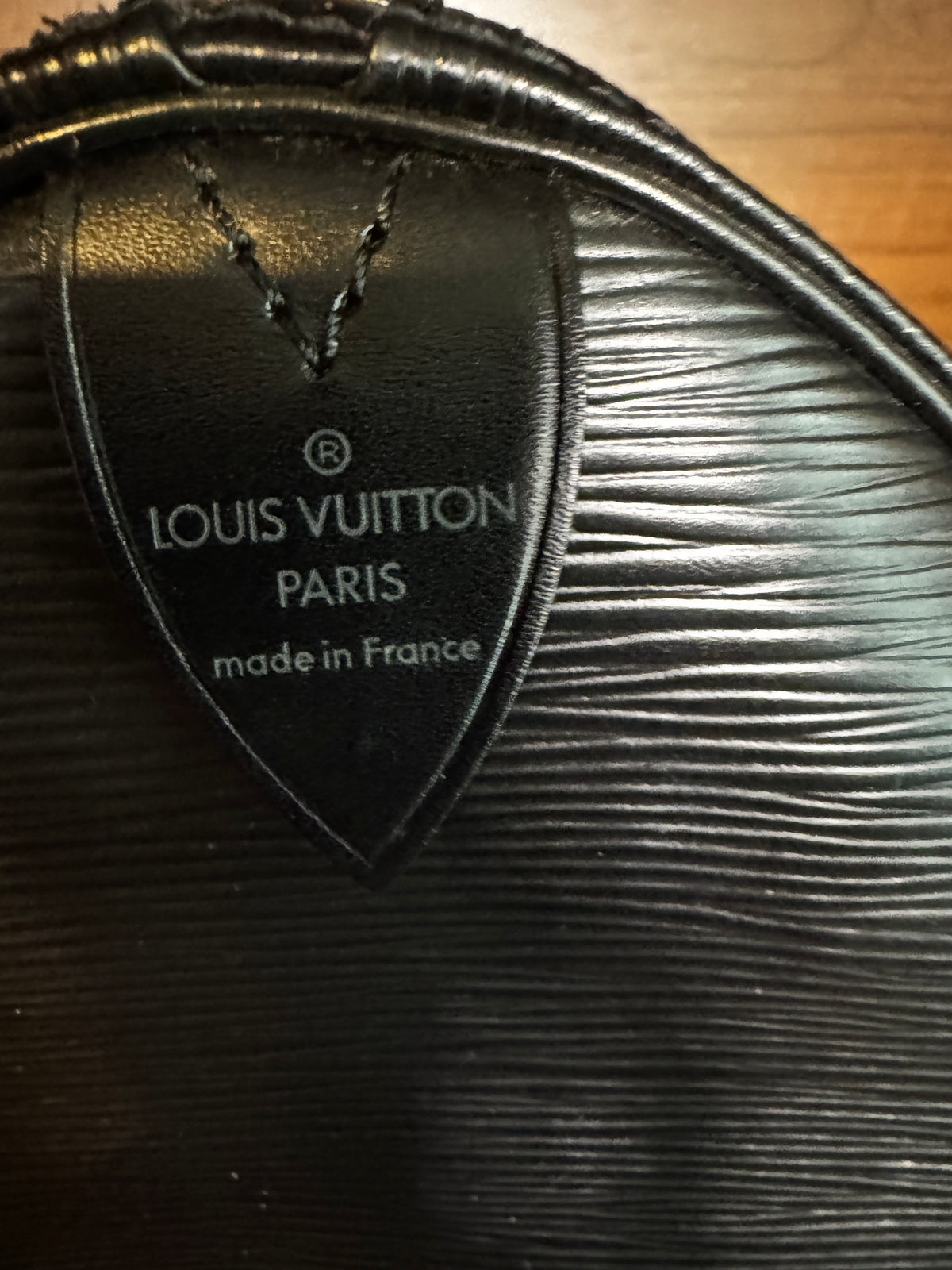 Louis Vuitton Speedy 30 Black Epi Leather Handbag