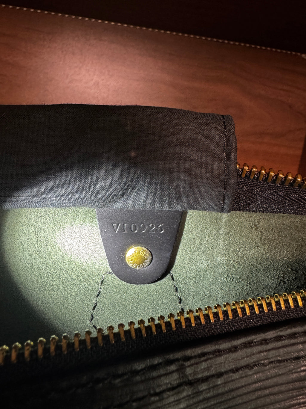 Louis Vuitton Speedy 30 Black Epi Leather Handbag