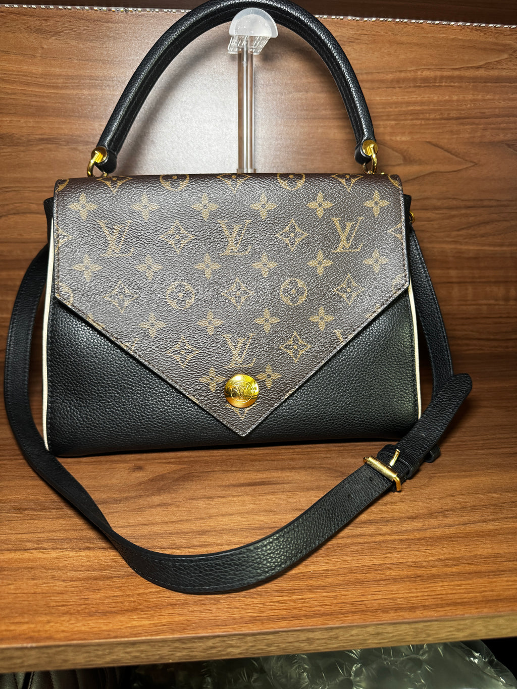 Louis Vuitton Double V Monogram Leather Crossbody Bag
