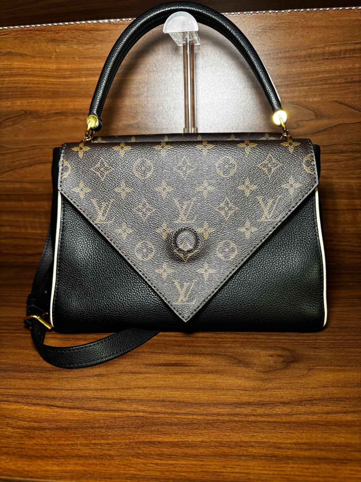 Louis Vuitton Double V Monogram Leather Crossbody Bag